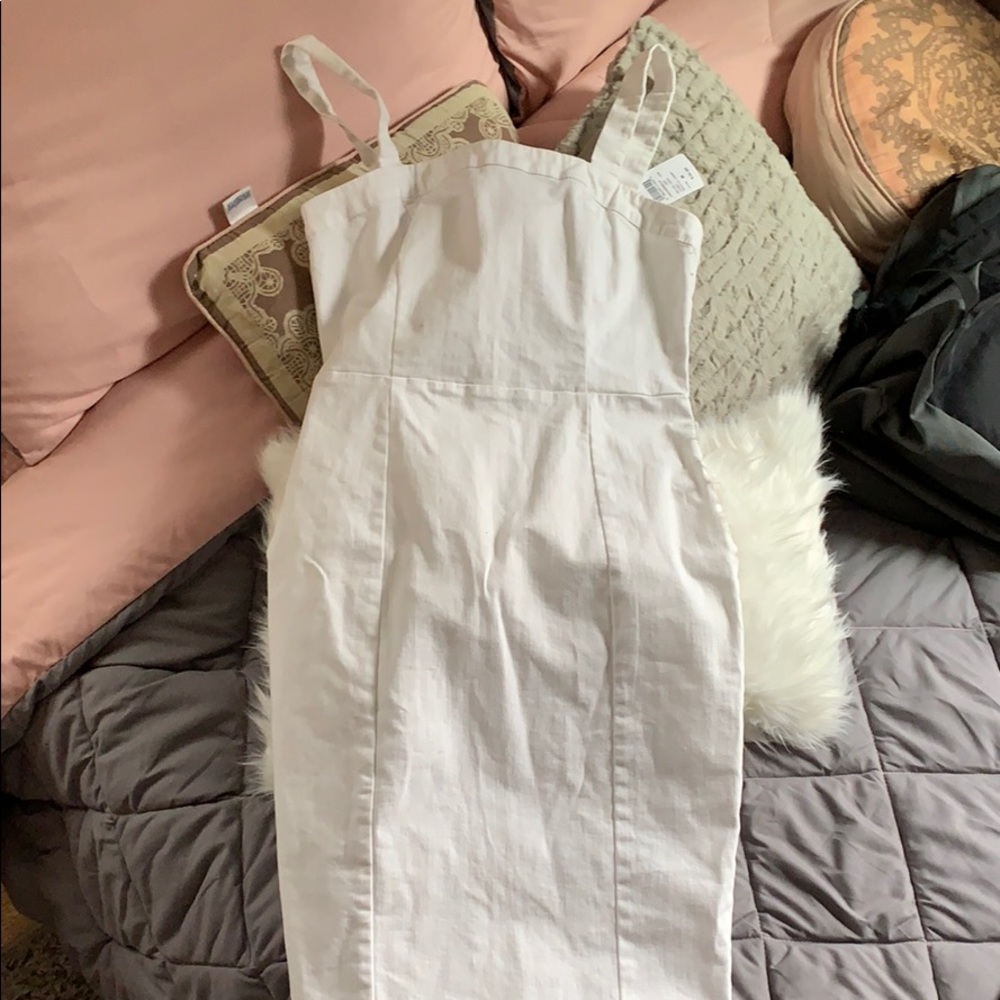 White denim dress